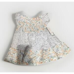 Little Lass Girls Floral Print Dress‎ Size 2t